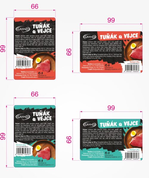Etiketa Tuňák a vejce